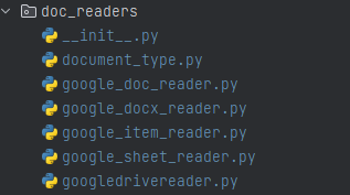 folder structure and parent loader abstraction