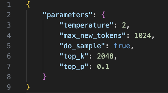 Select Parameters for BLOOM